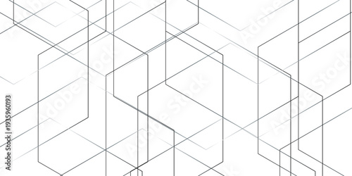 Vector abstract background seamless line. Abstract minimal geometric white and gray light background design. white transparent material in triangle diamond and squares shapes in random geometric.