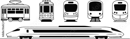 Bullet train profile and rail components
