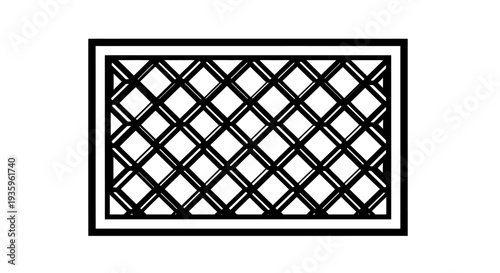 Abstract geometric pattern with diamond shapes and border