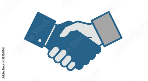 Handshake Illustration of Two People Agreeing.