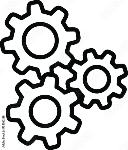 Gear schematic and engineering blueprint