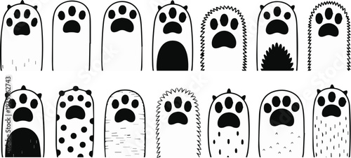 Monster mascot pack for branding and character use