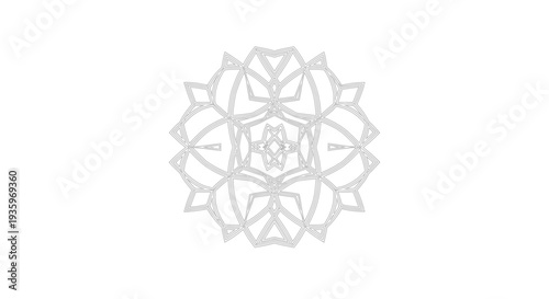 Intricate mandala design with geometric patterns.