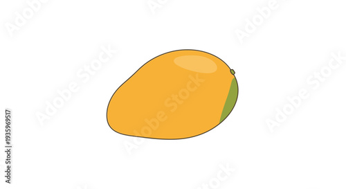 Fresh mango fruit is yellow.