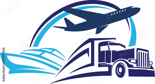 Logistics icon. Containing distribution, shipping, transportation, delivery, cargo, freight, route planning, supply chain, export and import . Solid icon collection.ship and boat icon set. 