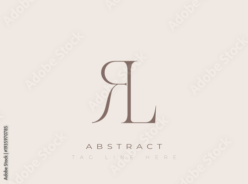 RL Abstract Monogram. Corporate identity and premium design projects seeking a refined modern look.