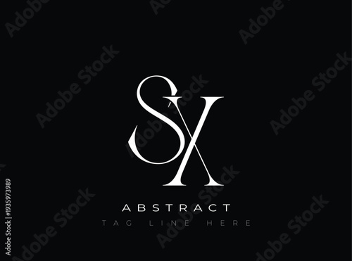 SX Abstract Monogram. Corporate identity and premium design projects seeking a refined modern look.