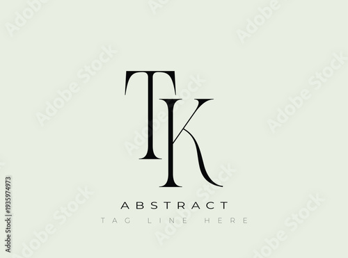 TK Abstract Monogram. Corporate identity and premium design projects seeking a refined modern look.