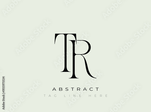 TR Abstract Monogram. Corporate identity and premium design projects seeking a refined modern look.