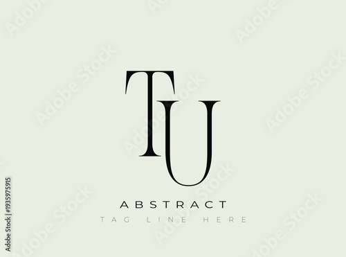 TU Abstract Monogram. Corporate identity and premium design projects seeking a refined modern look.