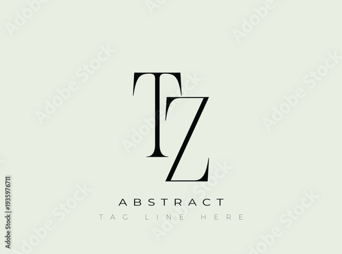 TZ Abstract Monogram. Corporate identity and premium design projects seeking a refined modern look.