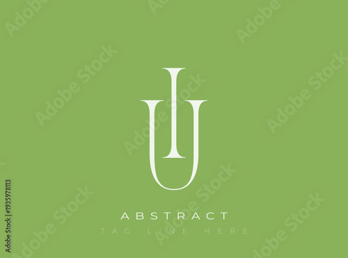 UI Abstract Monogram. Corporate identity and premium design projects seeking a refined modern look.