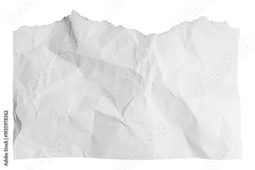 Torn paper pieces with ragged edges and curled corners. White ripped sheets showing damage texture. Isolated blank page fragments on transparent background.