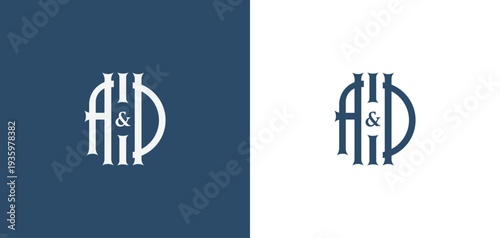  Ad Logo Vector Art creative AD or DA letter