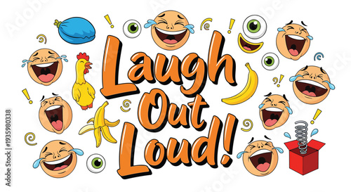 Set of 13 laughing emoticon icons vector