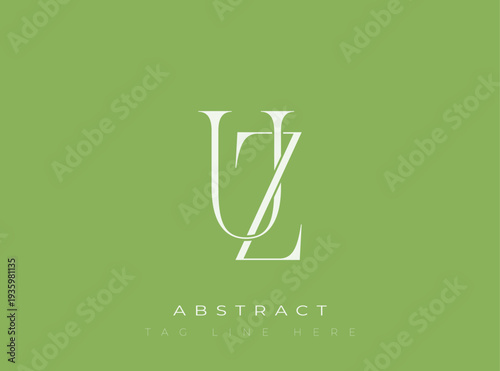 UZ Abstract Monogram. Corporate identity and premium design projects seeking a refined modern look.