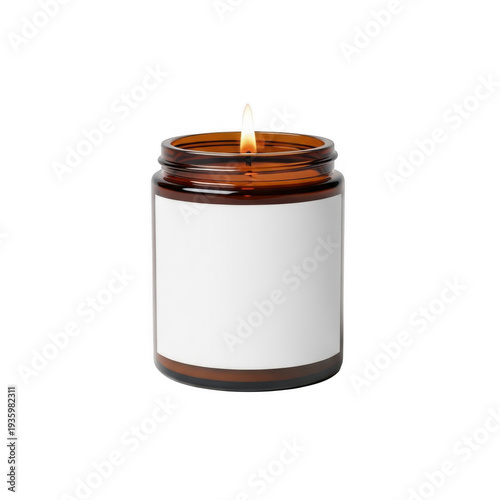 Glass jar with wooden lid and wicker wrapping on a white background