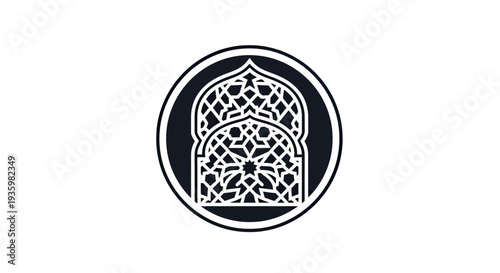 Islamic Geometric Pattern Emblem