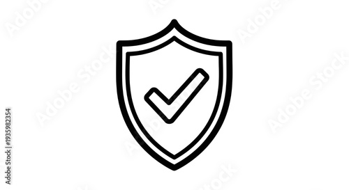 Shield icon with checkmark symbolizing security and approval Free Download Shield icon with checkmark symbolizing security and approval - GFXLoad