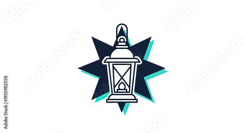 Vintage Lantern Graphic Icon