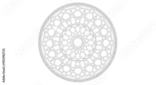 Intricate Geometric Mandala Pattern