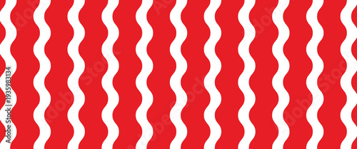 Red stripes on white background. Striped diagonal pattern Vector illustration of Seamless background Christmas or winter theme Background with slanted lines