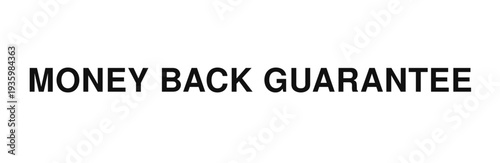 Metallic silver money back guarantee badge label vector