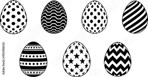 Easter eggs patterns and designs for spring celebrations and holiday decor