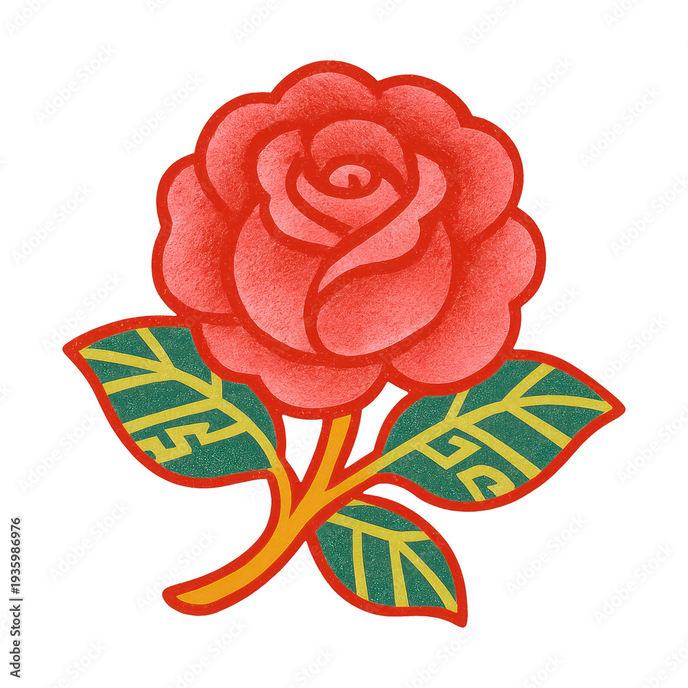 Naklejka premium PNG Vibrant floral illustration design