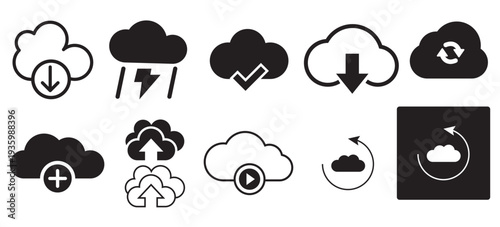 Hand gestures icons approval disapproval voting flat design vector illustration