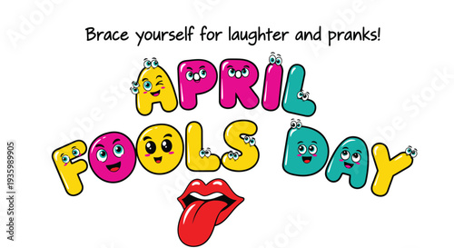 April Fools' Day vector illustration