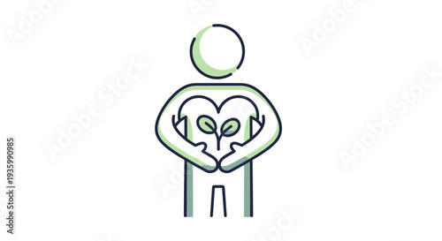 Person holding heart shape with hands.