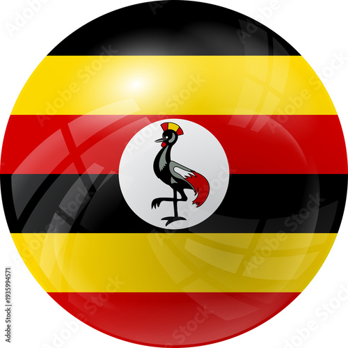 Uganda Sphere Flag Effect
