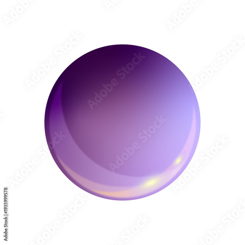 Glass  purple  ball.