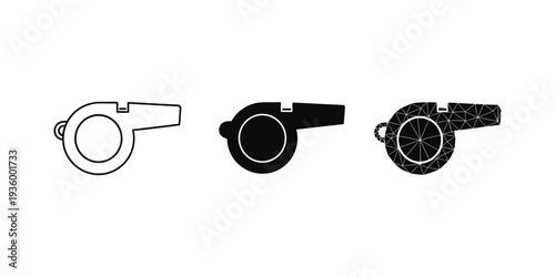 Whistle Icons Set
