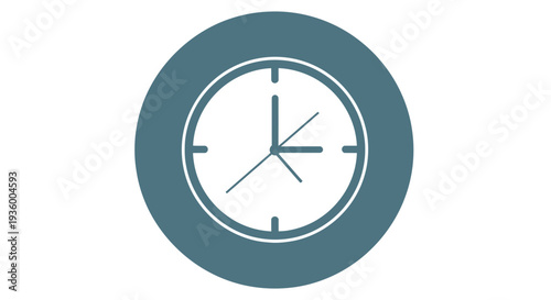 Clock Icon - Time Management and Scheduling Concept