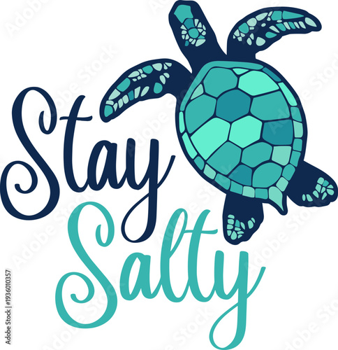 Stay Salty Sea Turtle SVG
