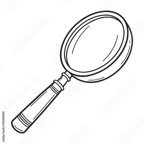 Hand-drawn Magnifying Glass