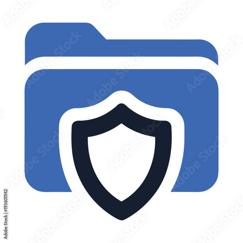 Secure Folder Icon with Shield