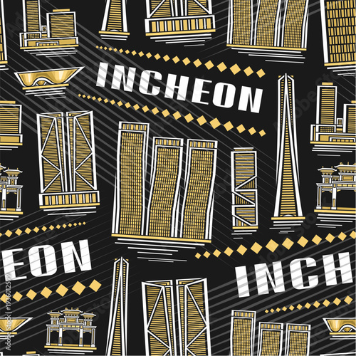 Vector Incheon Seamless Pattern