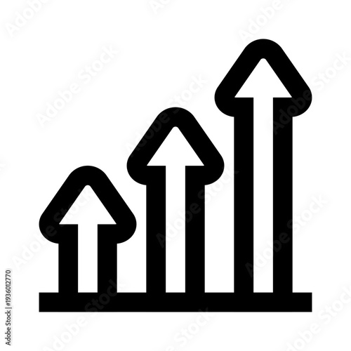 Growth Arrow Outline Icon