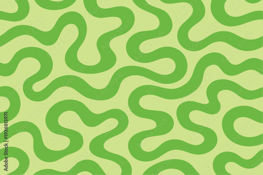 custom made wallpaper toronto digitalEnergetic Retro Abstract Background with Groovy Green Wavy Lines Pattern