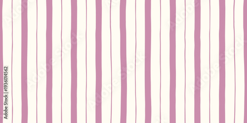 Pink Hand drawn stripe repeat. Minimal scandi lines texture. Pastel vertical background. Organic rhythm stripes. Baby girl cute seamless pattern. Great for wallpaper, apparel, home decor, package