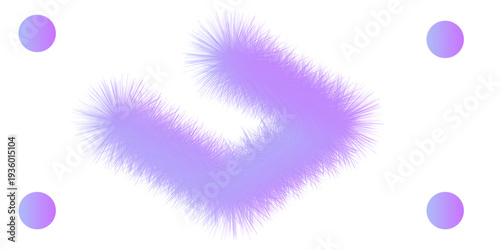 Vibrant purple gradient art with spiky shapes and circles