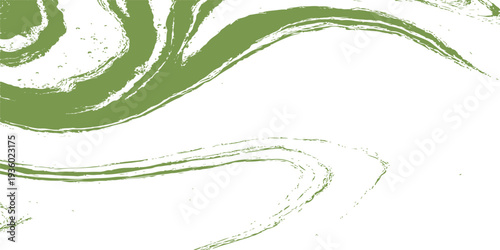 Abstract floral green background with eco leaves features a wave pattern of light vector lines and nature swirls in a creative summer wallpaper design