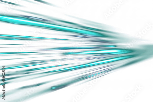 Cool blue light trails with motion blur and soft glow abstract background