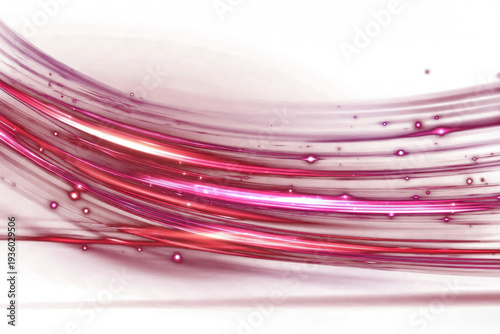 Pink light speed glowing effect wave on transparent background with motion blur