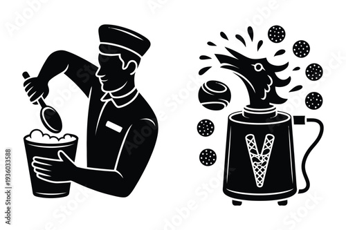 Ice cream making, vendor, and soft serve machine