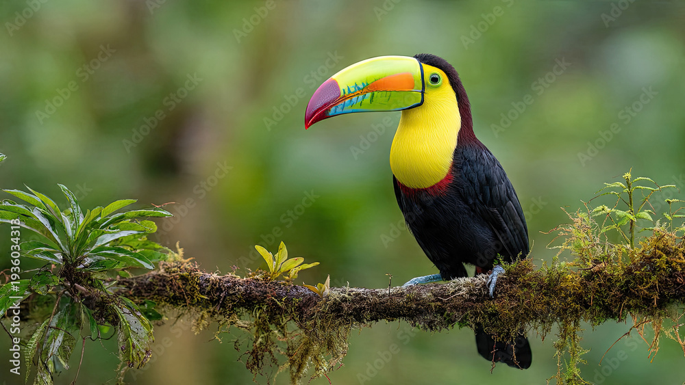 Fototapeta premium toucan on a branch