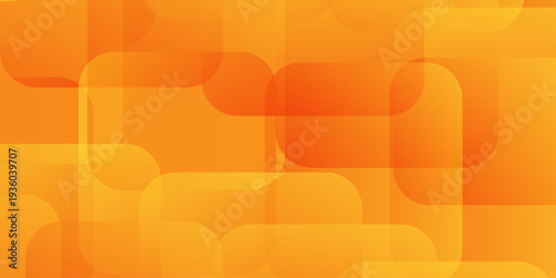 Abstract orange background with overlapping transparent rounded squares and subtle geometric gradients for tech banners